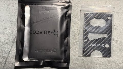 New leather case and multi-tool for code 118 stealth wallet!