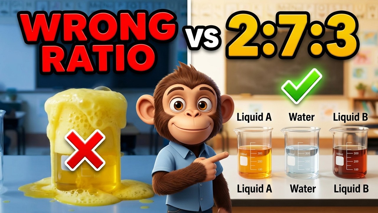 Advanced Ratio Problem 1 Animated Maths for All: Math No Myth - YouTube