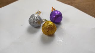 How to make a Christmas Ball with Waste paper || DIY Xmas Ball making