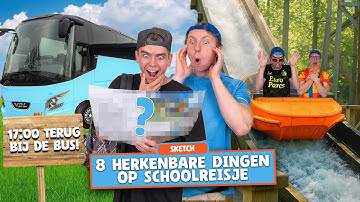 8 HERKENBARE DINGEN OP SCHOOLREISJE! - Addo & Nick Comedy Sketch