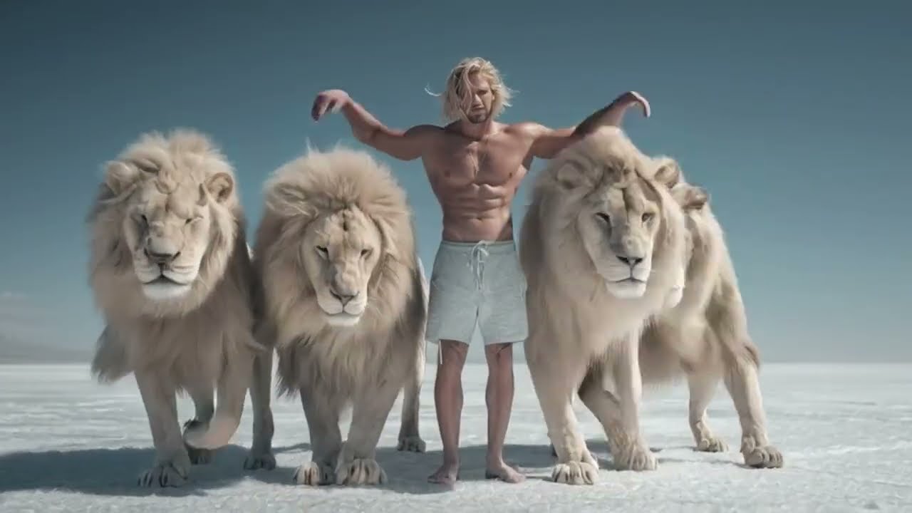 my life 복별 풀버전 .멋진남자와 사자 백댄스.full version #music #mylife #fyp #fypシ #viralvideo #dance #lion #ai