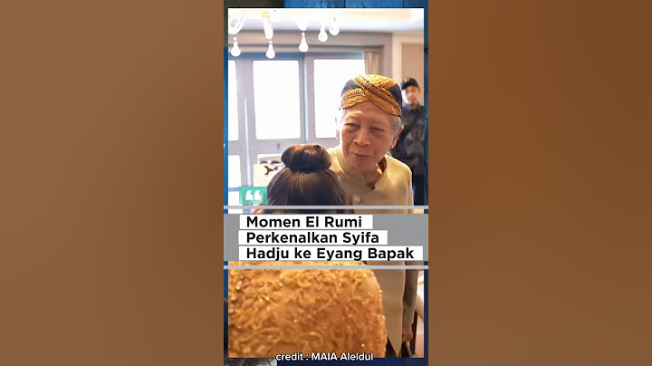 Momen El Rumi Perkenalkan Syifa Hadju ke Eyang Bapak