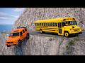School Bus Hanging Over The Cliff Of Death😱 | BeamNG.drive
