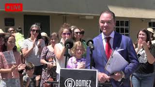 Attorney John Gomez holds announces new lawsuit against Albert Einstein Academies in San Diego