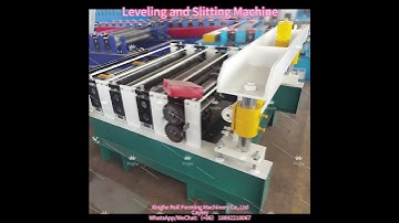 Leveling and Slitting Machine #machine #steel #factory #manufacturing