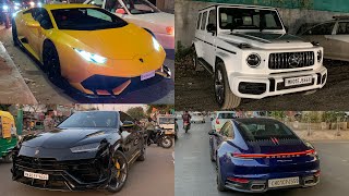 Supercars in Vadodara, March 2024 Compilation. Lamborghini, G Wagon, Mustang 🔥😍
