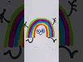 Easy art ideas for kids rainbow drawing #shorts #trending #viralvideo #art #drawing #kids