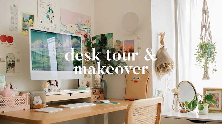COZY DESK MAKEOVER  cute & functional desk setup
