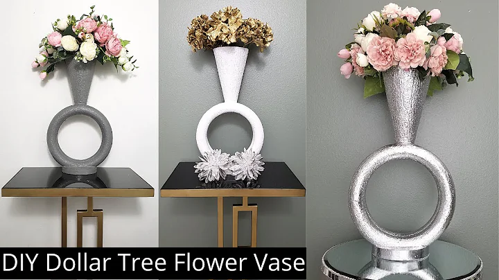 DIY Dollar Tree Flower Vase - How To Make a Vase Look Like Ceramic