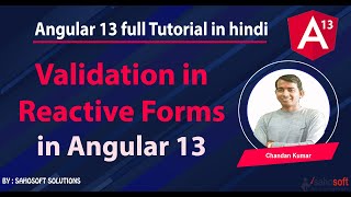 Validation in Reactive Forms in Angular 13  : Angular 13 Tutorial in Hindi