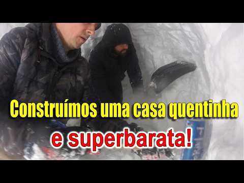 A casa mais barata feita com as próprias mãos! Abrigos quentinhos de neve: iglu e quinzee