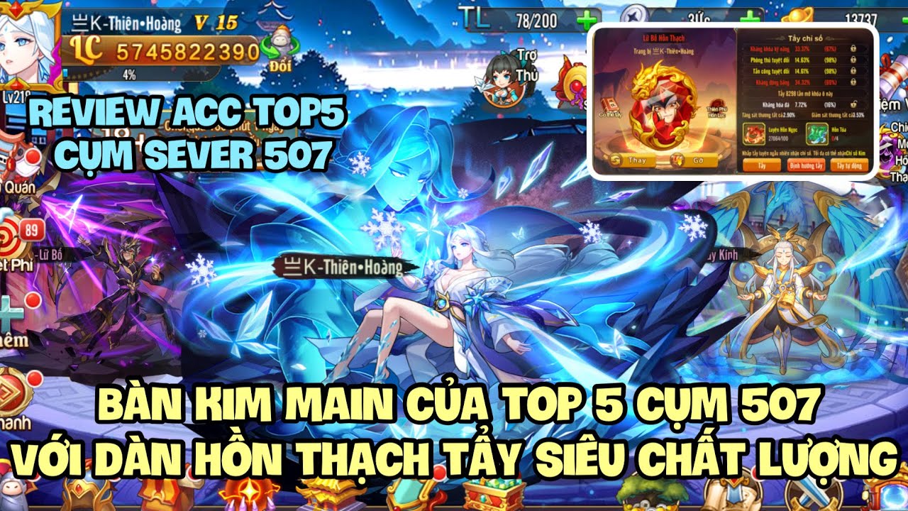 OMG3Q | REVIEW ACC TOP 5 CỤM SV507 UP BÀN KIM MAIN VỚI DÀN HỒN THẠCH ...