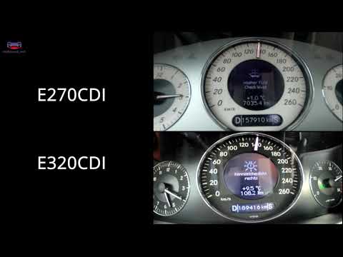 Acceleration Battle I Mercedes-Benz E320cdi vs Mercedes-Benz E270cdi 0-100 I 100-200