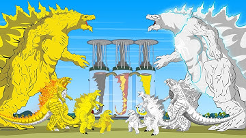 BLOOP, PYTHON, SHARK, Godzilla & KONG: Monster Tail Size Comparison #2| Atomic Breath