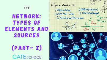 GATE School: Network- Types of Elements and Sources (Part 2)| ECE| Prepare for GATE ECE