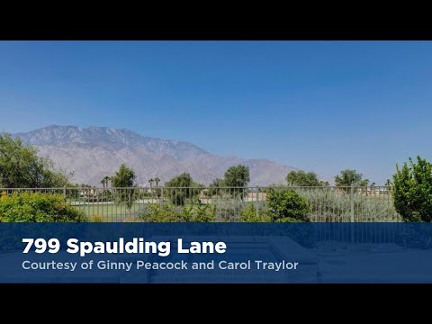 799 Spaulding Lane, Palm Springs, CA home video tour