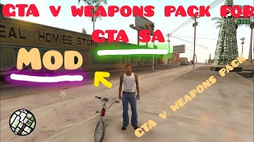 How to Install GTA V Weapons Pack in GTA San Andreas PC | Best Weapon Mod for SA | My Gaming