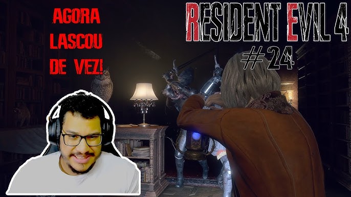 RESIDENT EVIL 4 REMAKE - HORA DO RELOGIO, JOGANDO COM A ASHLEY 