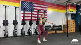 Single Arm Dumbbell Hang Squat Clean