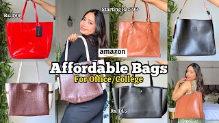 Amazon Trendy Bags Haul starting Rs. 350 | Tote Bag, Office / College Bags, Shoulder bags #totebag