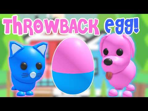 Hatching Throwback Eggs! Blue Dog & Pink Cat! | Roblox 20th Anniversary Adopt Me Badge | Riivv3r