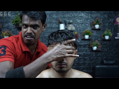 2 Hrs Head & Body Massage | Deep Tissue Head Massage By Strong Wrist Barber | Relaxing ASMR Massage