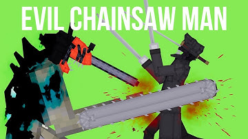 Evil Chainsaw Man vs Katana Man - People Playground 1.26 beta