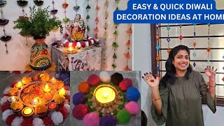 DIY diwali decoration ideas | Last minute diwali decor | Easy&Quick tips diwali | दिवाली की सजावट
