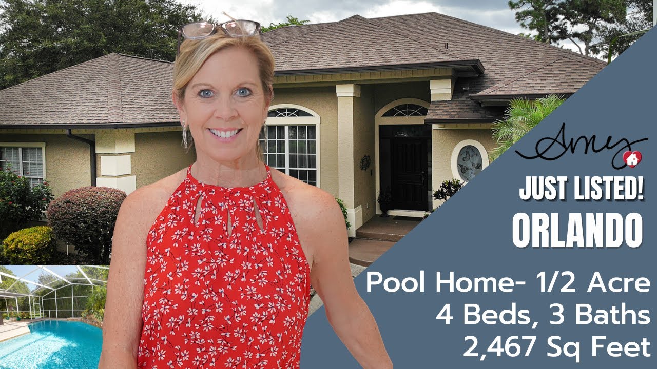 SOLD 1/2 Acre Pool Home Orlando, Florida 4 Bed, 3 Bath