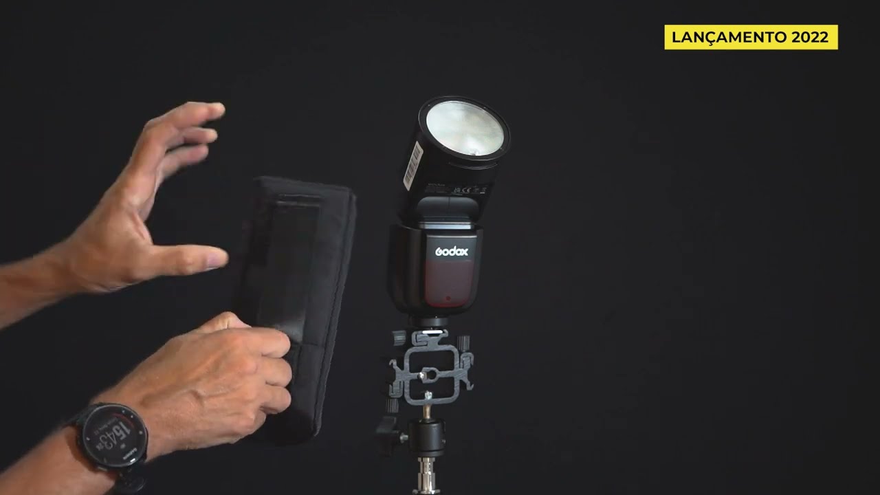Review Greika: Flash V1-C Godox e Suporte YA426
