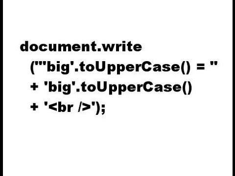 Javascript String Functions & Methods