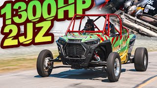 1300HP 2JZ Polaris RZR?! FASTEST RZR EVER Hits the Streets! 0-60MPH in 1.7s (Build Breakdown)