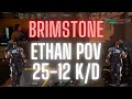 NRG Ethan POV Brimstone on Bind 25-12 K/D (VALORANT Pro POV)