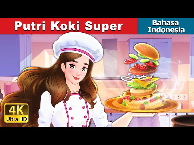 Putri Koki Super | Super Chef Princess in Indonesian | @IndonesianFairyTales class=