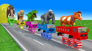 5 Giant Duck, Monkey, Piglet, chicken, buffalo, lion, cow, Sheep, Transfiguration funny animal 2023