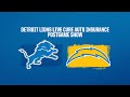 Lions at Chargers Week 10 | Detroit Lions Live CURE Auto Insurance Postgame Show