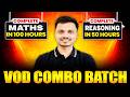 Complete Maths in 100 Hours | Complete Reasoning in 50 Hours | Best VOD Batch for SSC & Railway 2026
