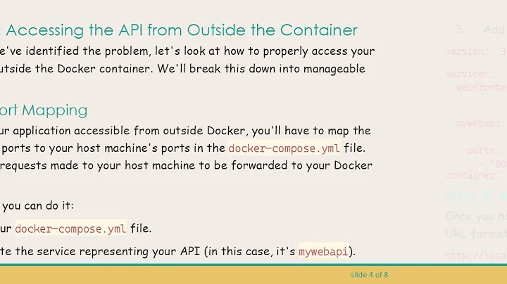Accessing URLs Outside a Docker Container