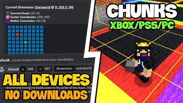 How to FIND CHUNK BORDERS Tutorial! Easiest method for Minecraft Bedrock Edition!