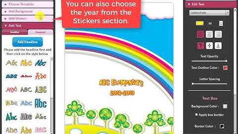 Better Yearbook Layout Software -  How to use a template for cover design