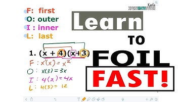 ALGEBRA  |  Learn How to Use the FOIL Method in Minutes!