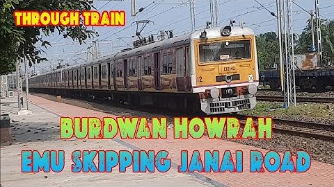 Bardhaman - Howrah Chord Line through train passing | EMU Local | Vlog - 22