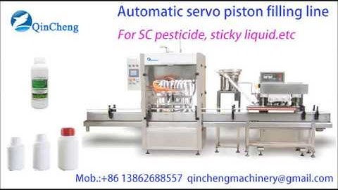 automatic servo filling machine linear capping machine for SC pesticide filler line