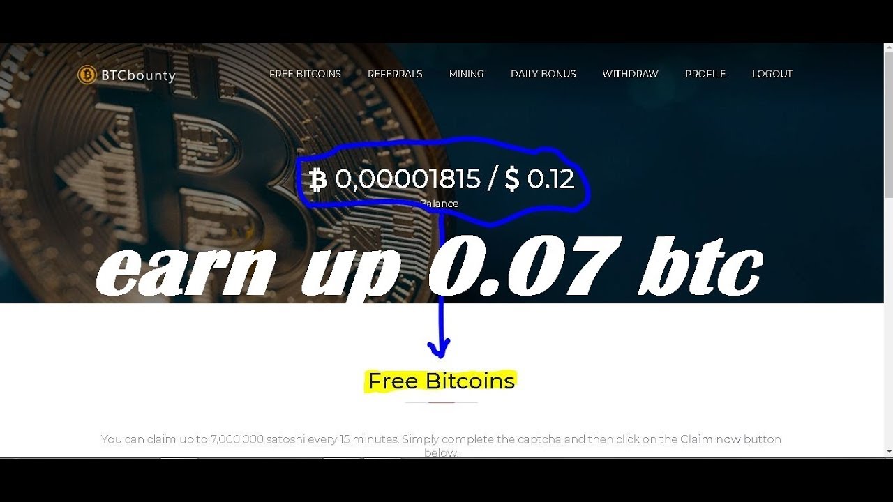 Brst free Bitcoin site 2018, earn 7000 satoshi evry day // bonus daily500 satoshi  earn un 0.07 btc