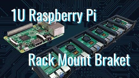 1U Raspberry Pi Rack Mount Bracket