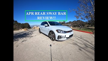 GTI APR rear sway bar review
