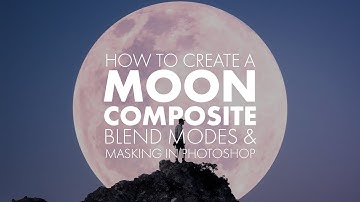Masking and Blend modes in Photoshop: Super #PinkMoon Composite