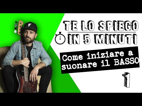 Come iniziare a suonare il basso - #telospiegoin5minuti 1