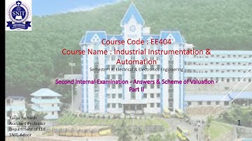 Industrial Instrumentation and Automation
