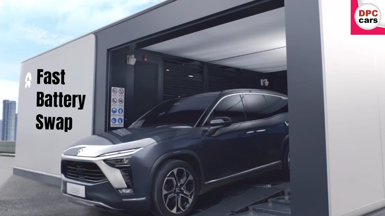 Electric NIO Power Battery Swap Station YouTube
